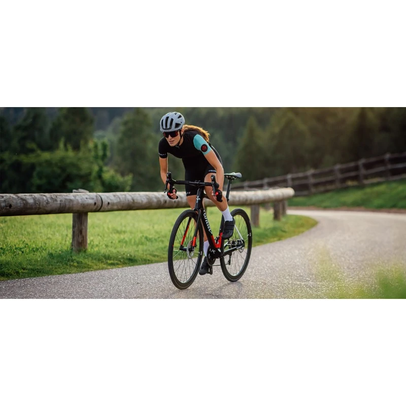 Bici Da Corsa In Carbonio WILIER Garda Ultegra Disc BLACK-RED 7 Bici Da Corsa In Carbonio WILIER Garda Ultegra Disc BLACK-RED - immagine 7