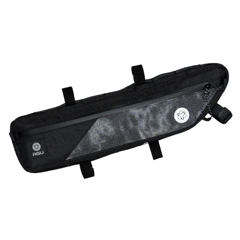 Borsa Orizzontale Al Telaio Bikepacking AGU VENTURE 3litri Nera HI-VIS 2 Borsa Orizzontale Al Telaio Bikepacking AGU VENTURE 3litri Nera HI-VIS - immagine 2