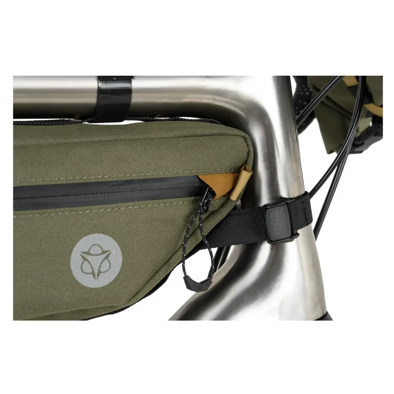 Borsa Orizzontale Al Telaio Bikepacking AGU VENTURE 4 Litri Blu ARMY Green 6 Borsa Orizzontale Al Telaio Bikepacking AGU VENTURE 4 Litri Blu ARMY Green - immagine 6