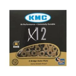 Catena KMC X12 12 Velocità Eagle 126 Maglie Titanium GOLD BLACK -Vendite SRAM catena kmc x12 12 velocita eagle 126 maglie titanium gold black 1