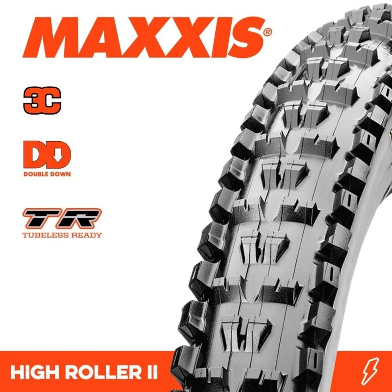 Copertone MTB MAXXIS HIGH ROLLER II 29x2.50 WT TR 3C MaxxTerra DD 2 Copertone MTB MAXXIS HIGH ROLLER II 29x2.50 WT TR 3C MaxxTerra DD - immagine 2