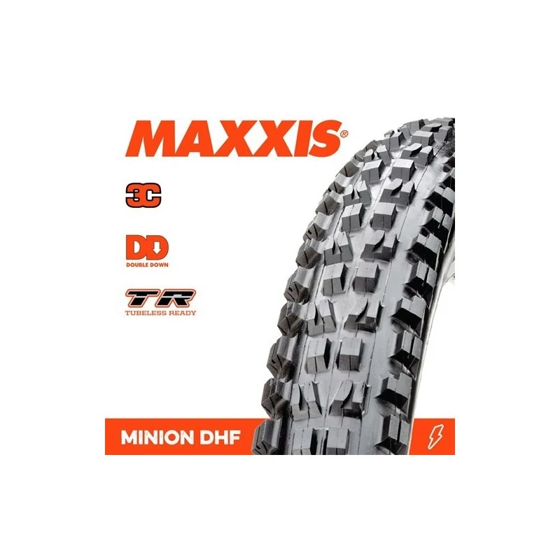 Copertone MTB MAXXIS Minion DHF 29x2.50WT DD TR 120X2TPI Pieghevole 3C MaxxTerra 2 Copertone MTB MAXXIS Minion DHF 29x2.50WT DD TR 120X2TPI Pieghevole 3C MaxxTerra - immagine 2