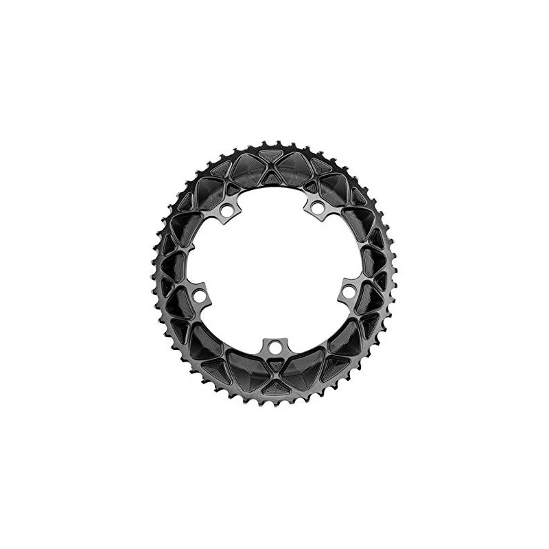 Corona AbsoluteBlack OVALE SHIMANO 130bcd (5) ASSYM 2X 2 Corona AbsoluteBlack OVALE SHIMANO 130bcd (5) ASSYM 2X - immagine 2