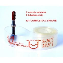 KIT Tubeless In Silicone Effetto Mariposa Caffelatex Tubeless STRIP PLUS -Vendite SRAM kit tubeless in silicone effetto mariposa caffelatex tubeless strip plus 1