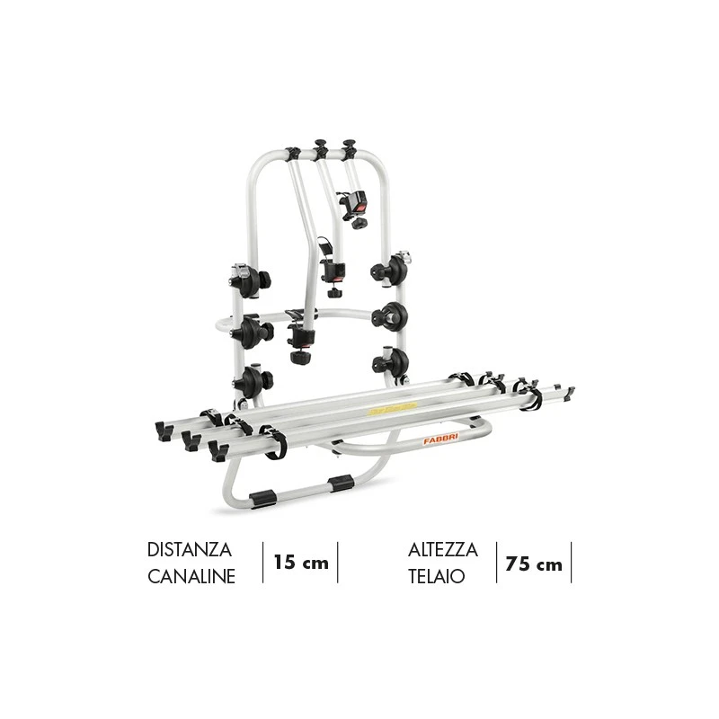 Portabici Posteriore Fabbri BICI OK Per 3 Bici 1 Portabici Posteriore Fabbri BICI OK Per 3 Bici
