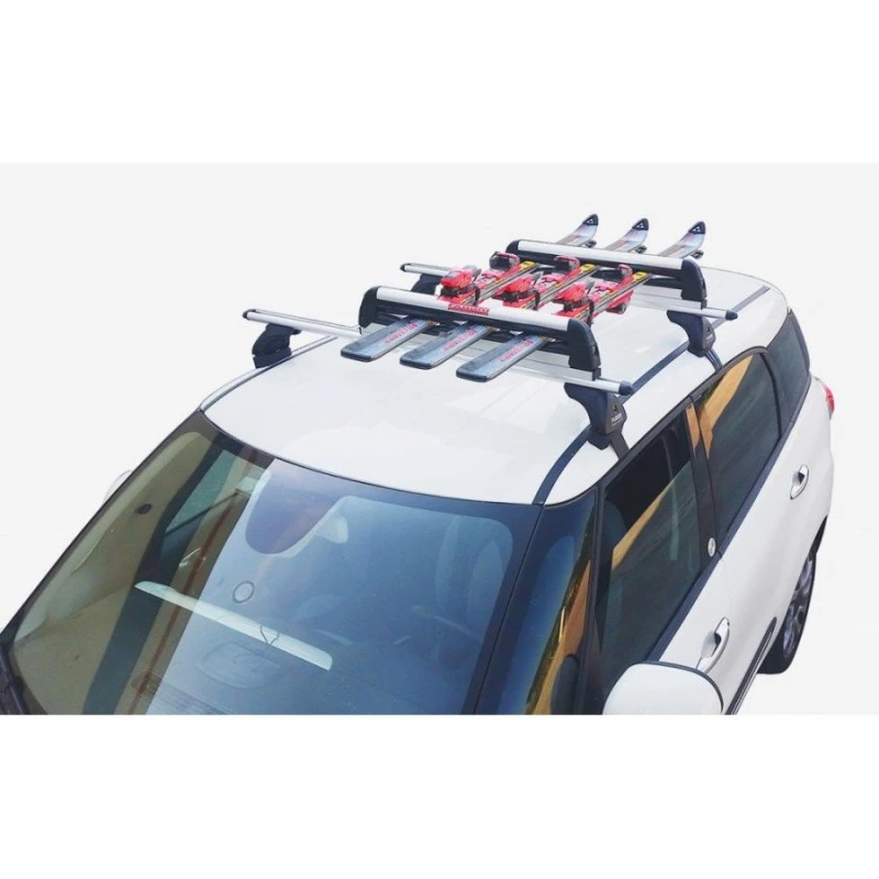 Portasci Per Barre Da Tetto FABBRI ALUSKI & BOARD 5 Estensibile 2 Portasci Per Barre Da Tetto FABBRI ALUSKI & BOARD 5 Estensibile - immagine 2