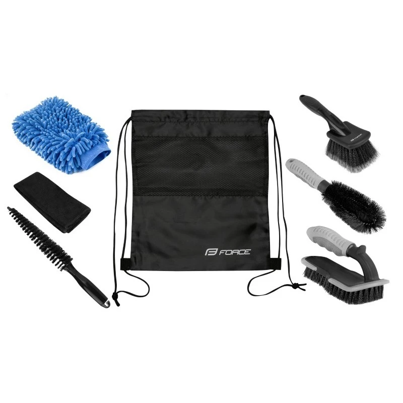 Set Per La Pulizia Della Bici FORCE PROFI 6 Pezzi 2 Set Per La Pulizia Della Bici FORCE PROFI 6 Pezzi - immagine 2