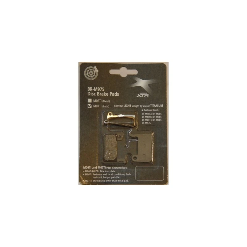 Shimano Pastiglie Freno Xtr Xt M07 Ti Resina Titanio 1 Shimano Pastiglie Freno Xtr Xt M07 Ti Resina Titanio